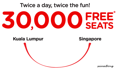 AirAsia Free Flight Kuala Lumpur, Singapore