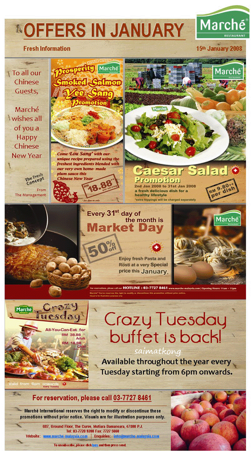 Marche Chinese New Year Promotion
