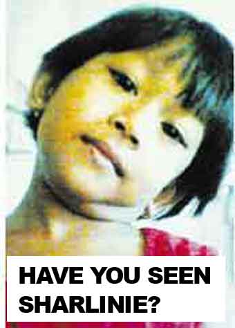 Sharlinie Mohd Nashar Missing in Taman Medan area