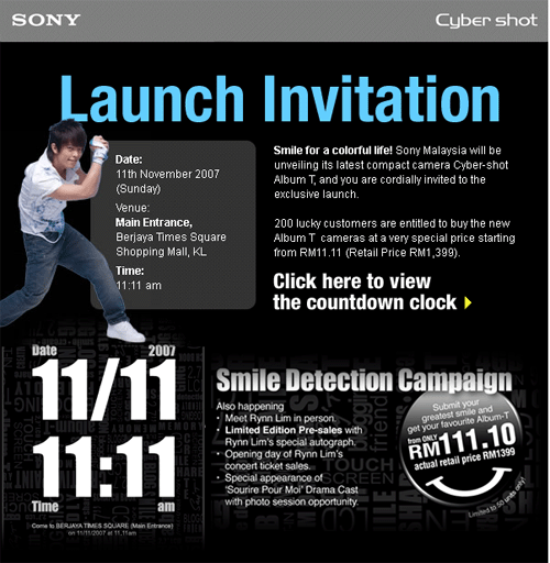 An Exclusive Invitation to the new Sony Album T Launch